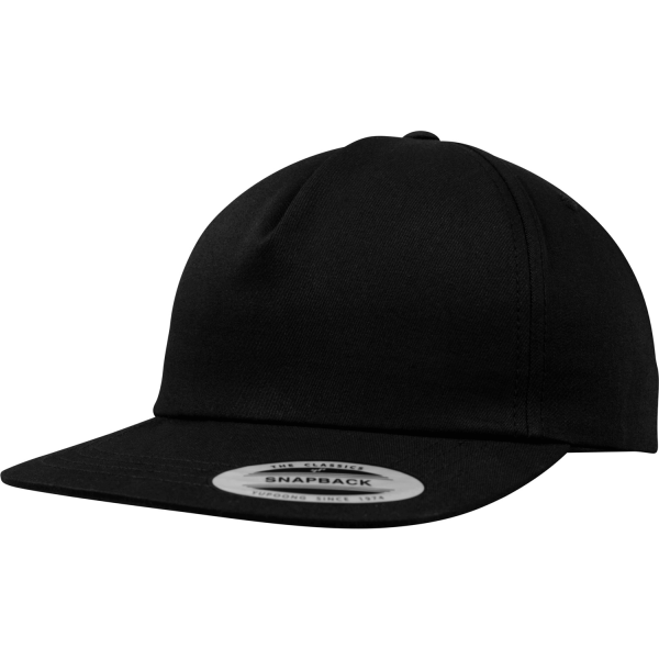 Unstructured 5-Panel Snapback Cap