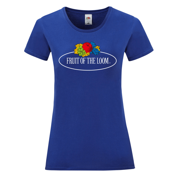 Fruit of the Loom Ladies Iconic T-Shirt with Vintage-Print