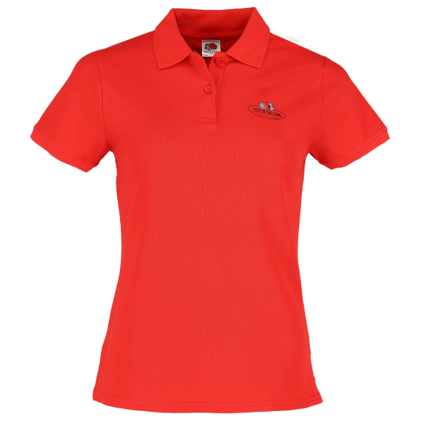 Fruit of the Loom Damen Polo-Shirt mit Vintage-Logo