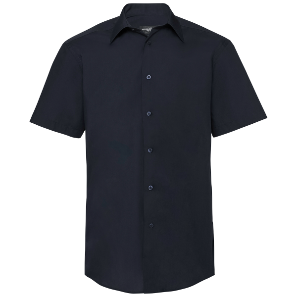 Men's Short Sleeve Tailored Poplin Shirt