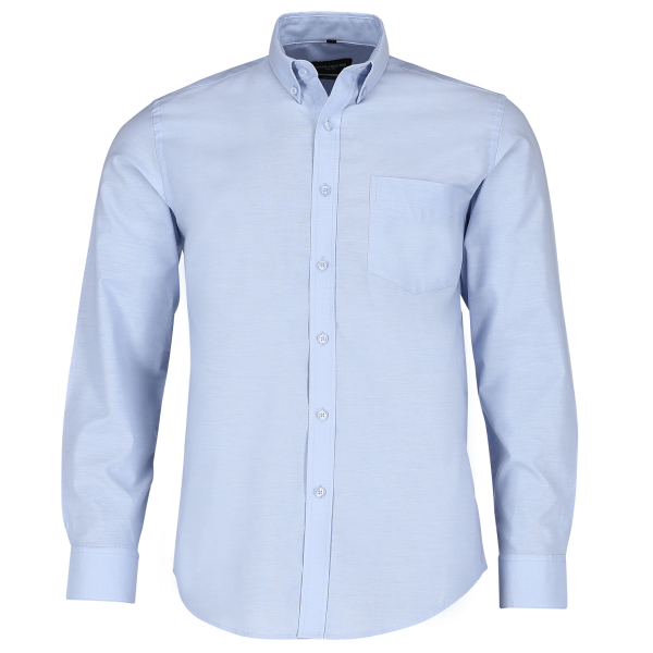 Men's Long Sleeve Tailored Button-Down Oxford Shirt