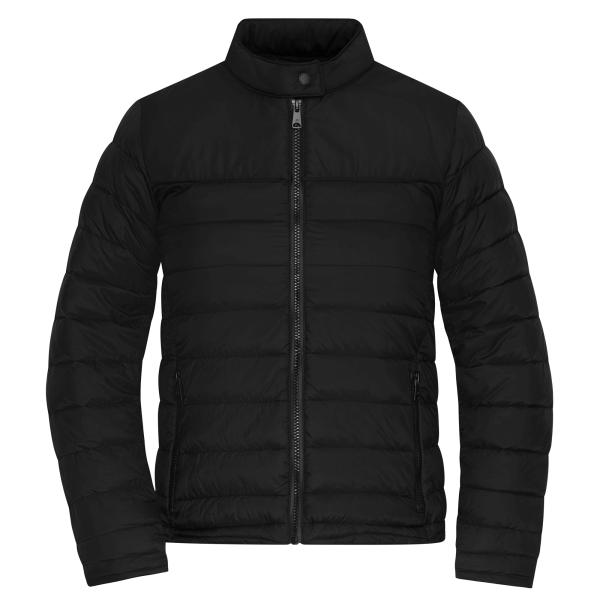 Padded jacket with stand-up collar