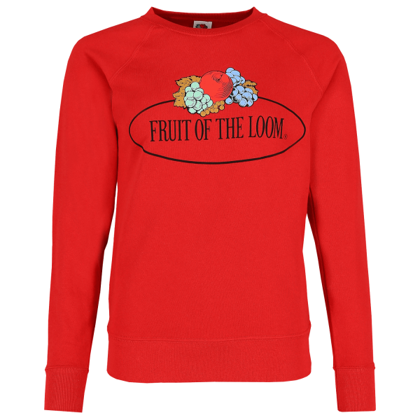 Fruit of the Loom leichtes Damen Sweatshirt mit Vintage-Logo