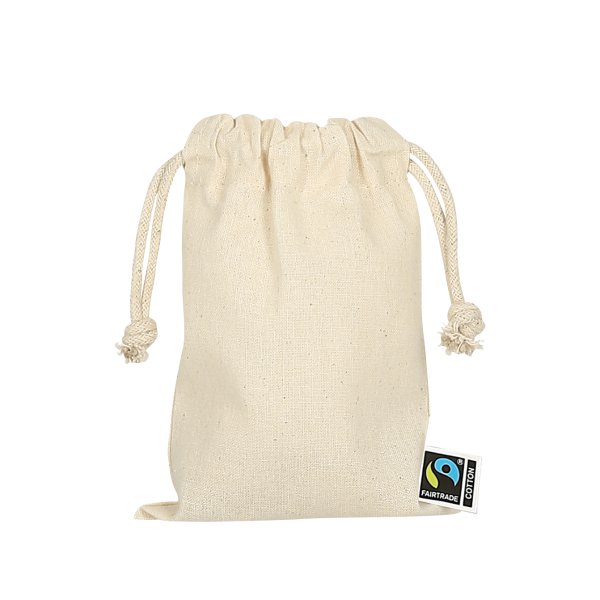 Zuziehbeutel aus Fairtrade-zertifizierter Baumwolle