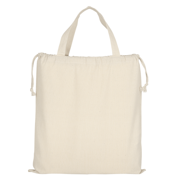 TEXXILLA Cotton Bag CLASSIC with two short handles and double drawstring