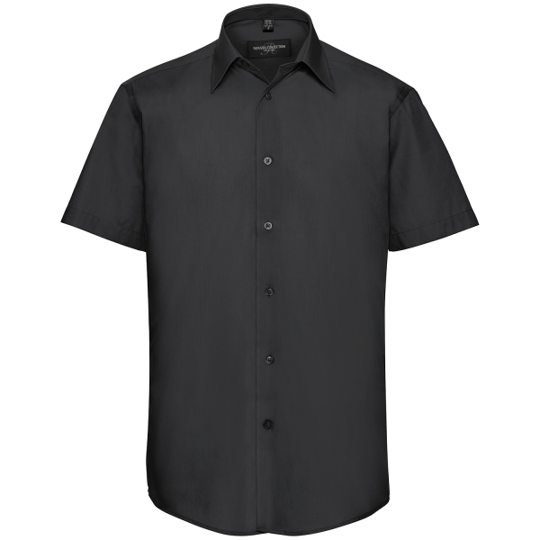 Men's Short Sleeve Tailored Poplin Shirt