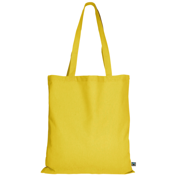 Tasche aus Fairtrade-zertifizierter Baumwolle mit zwei langen Henkeln