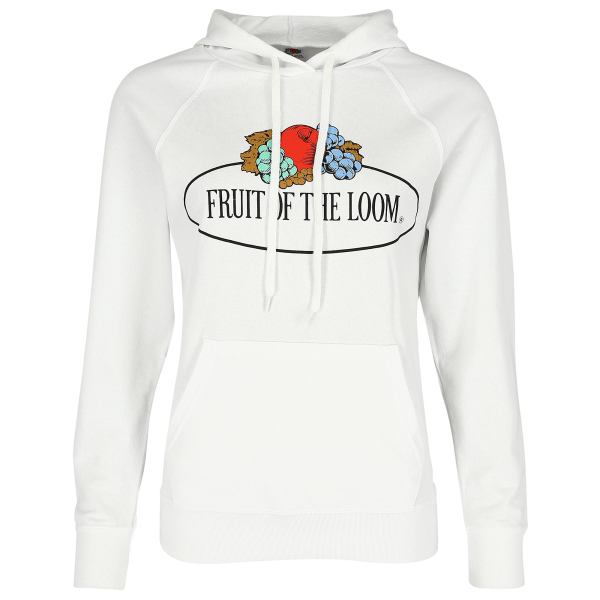 Fruit of the Loom ladies lightweight Hooded Sweat incl. vintage logo