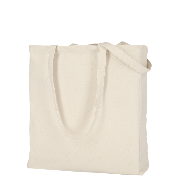 TEXXILLA Canvas-Tasche mit zwei langen Henkeln, Boden- und Seitenfalte